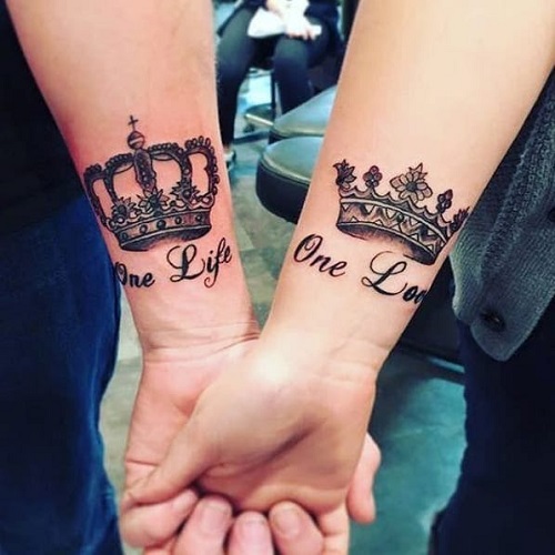 Hình xăm cặp đôi chất, ý nghĩa và đẹp nhất cho đôi lứa, Tattoo cặp mini