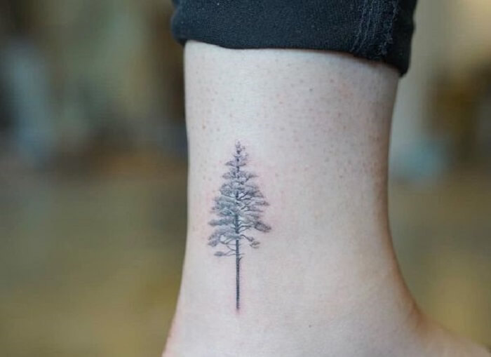 Tattoo cây thông9