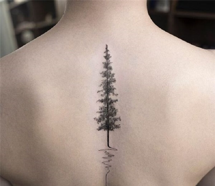 Tattoo cây thông21
