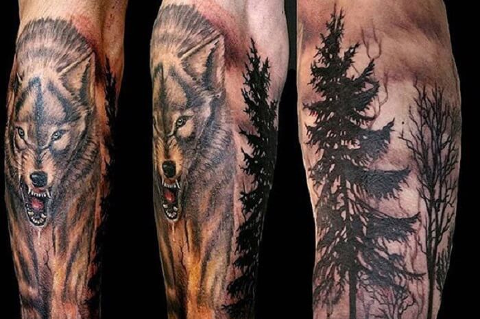 Tattoo cây thông14