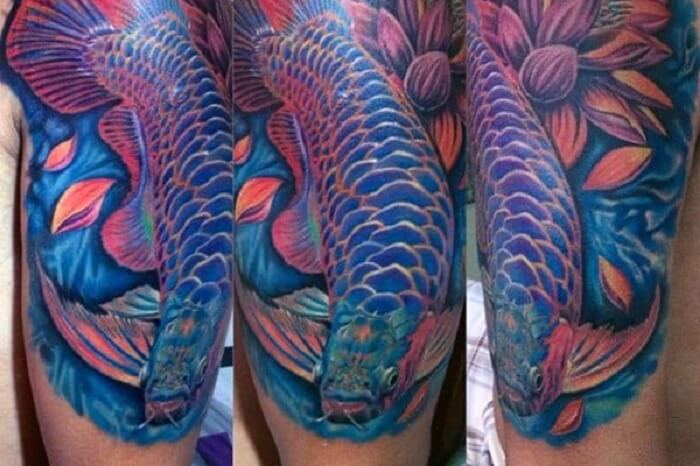 Tattoo cá rồng chân thực