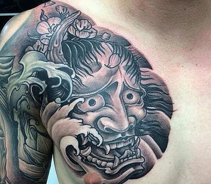 Tattoo mặt quỷ Satan 25