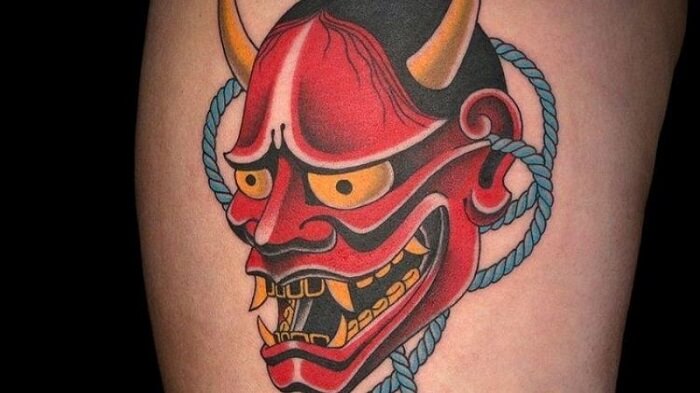 Tattoo mặt quỷ Satan 30