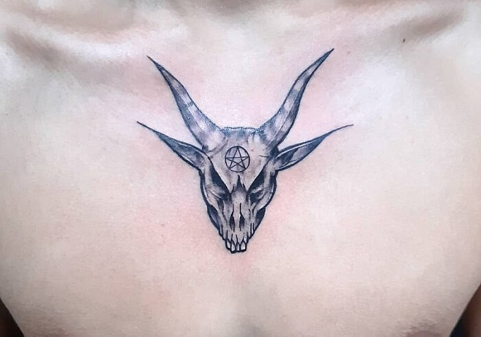 Tattoo mặt quỷ Satan 40