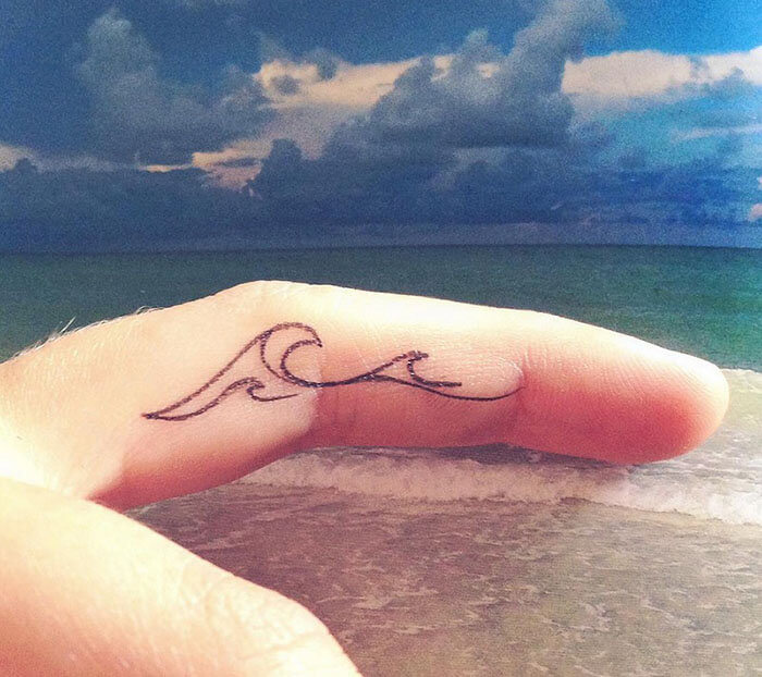 Tattoo sóng biển đẹp, ý nghĩa