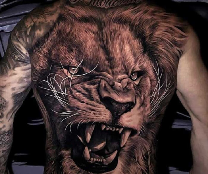Tattoo sư tử 9