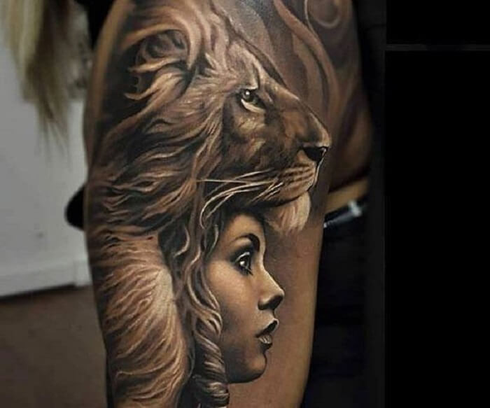 Tattoo sư tử 28