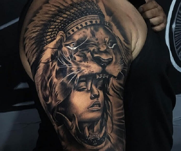 Tattoo sư tử 26
