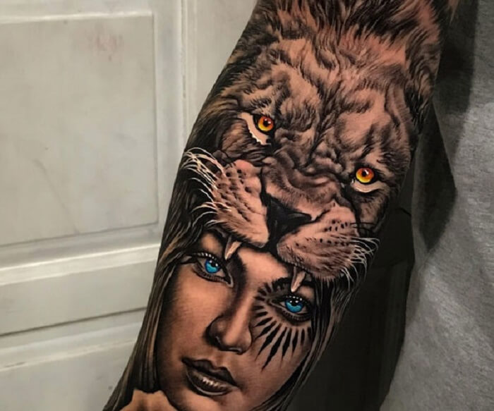Tattoo sư tử 25